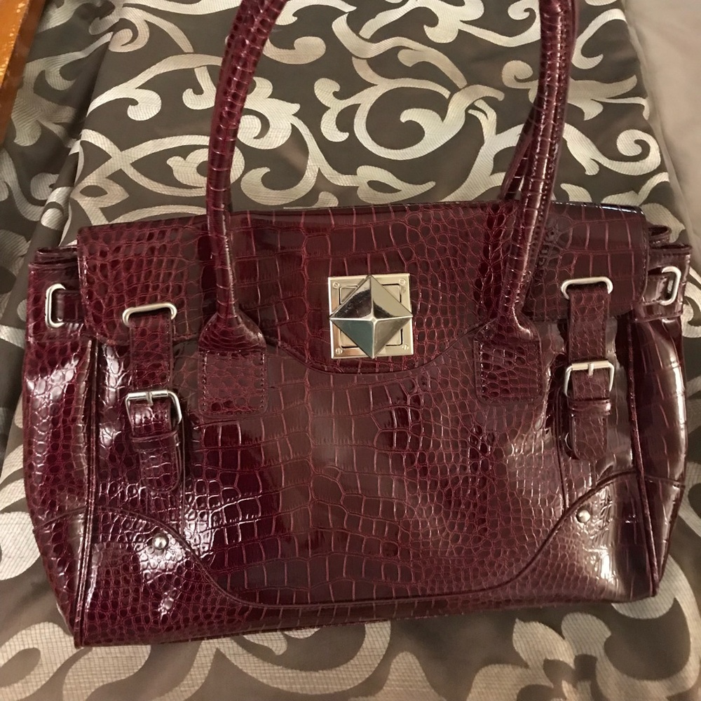 Burgundy handbag by Nine West